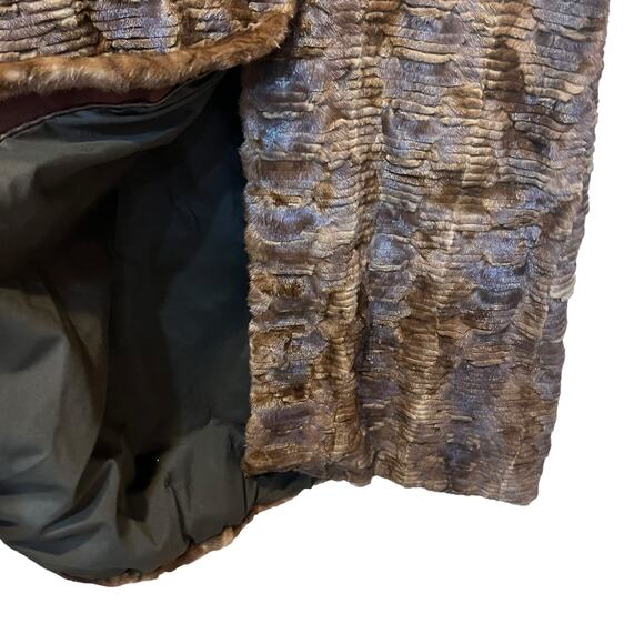 Vintage Filimegas Brown Mink Long Fur Winter Coat Size Medium - Picture 8 of 16